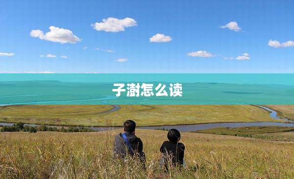 子澍怎么读