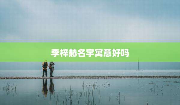 李梓赫名字寓意好吗