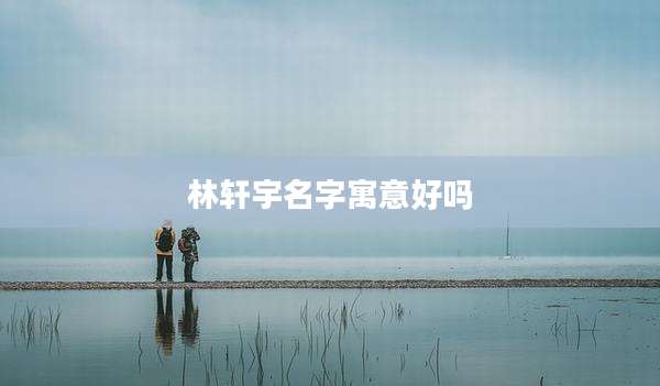 林轩宇名字寓意好吗