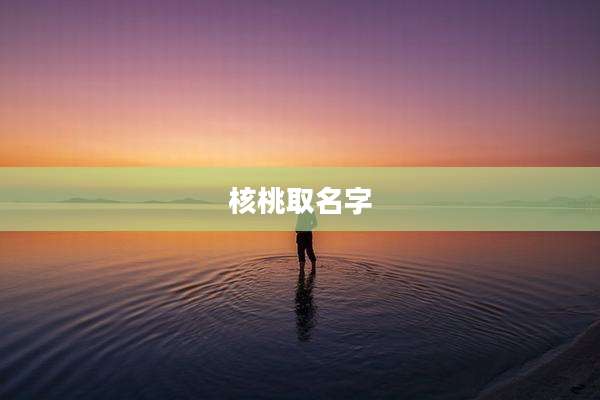核桃取名字