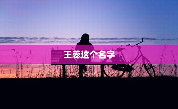 王蕊这个名字