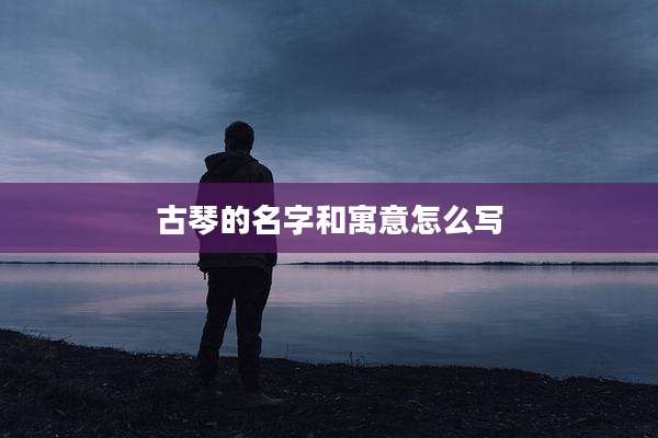 古琴的名字和寓意怎么写