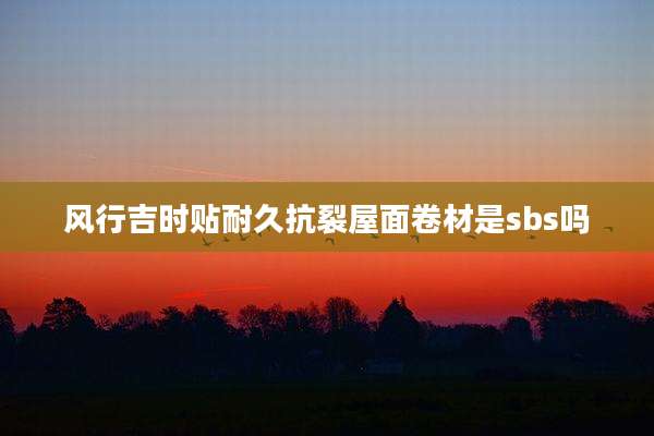 风行吉时贴耐久抗裂屋面卷材是sbs吗