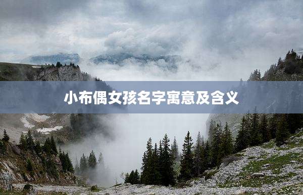小布偶女孩名字寓意及含义
