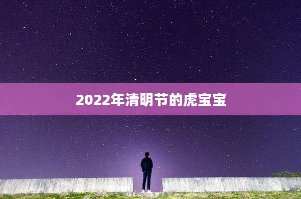 2022年清明节的虎宝宝