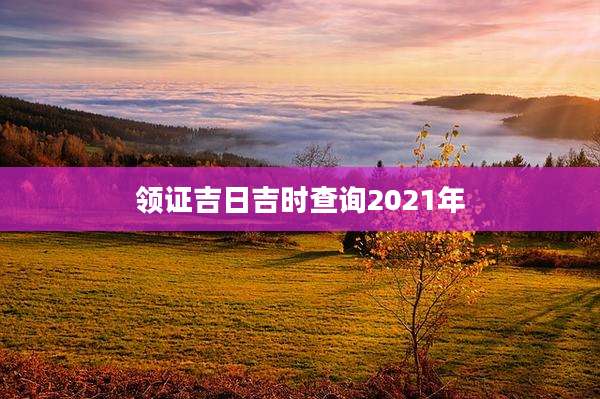 领证吉日吉时查询2021年