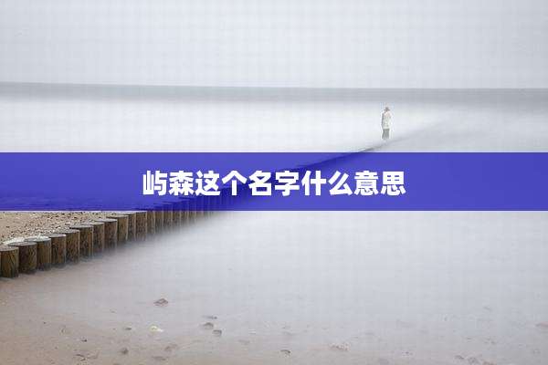 屿森这个名字什么意思