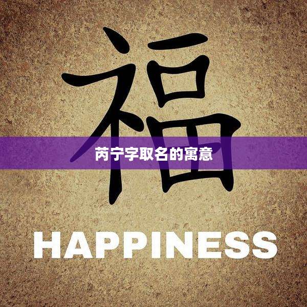 芮宁字取名的寓意