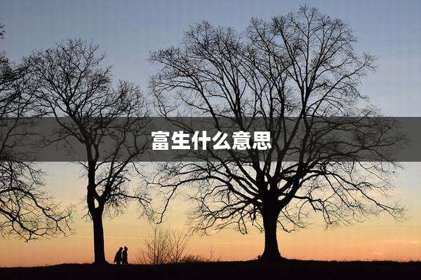 富生什么意思