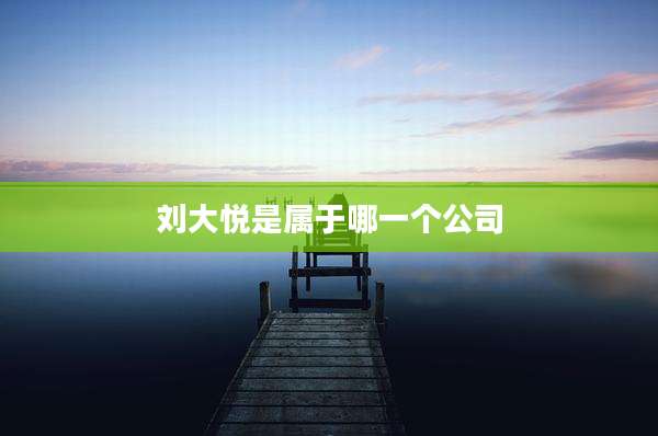 刘大悦是属于哪一个公司