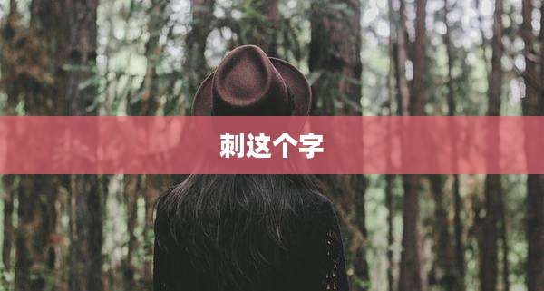 刺这个字
