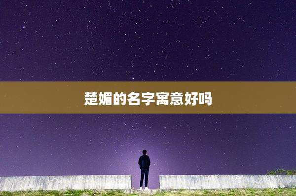 楚媚的名字寓意好吗