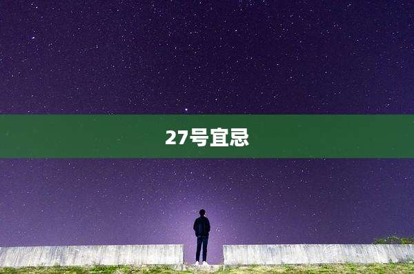 27号宜忌