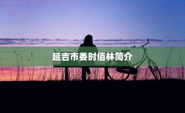 延吉市委时佰林简介