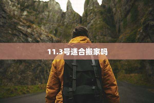 11.3号适合搬家吗