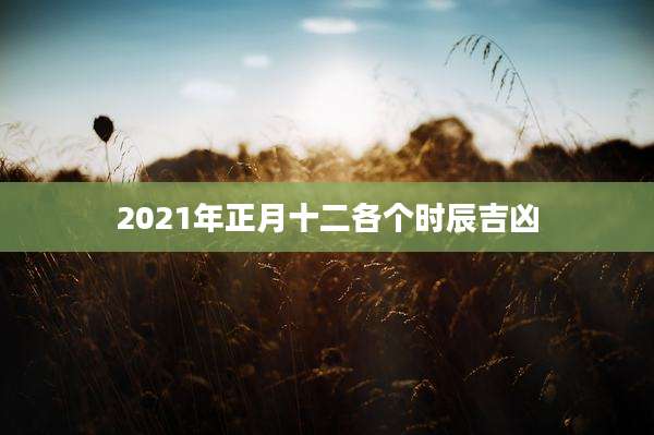 2021年正月十二各个时辰吉凶