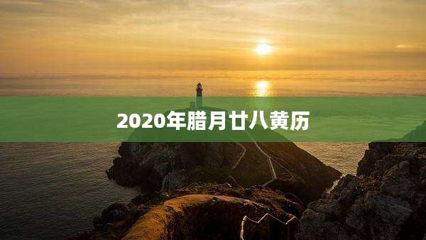 2020年腊月廿八黄历