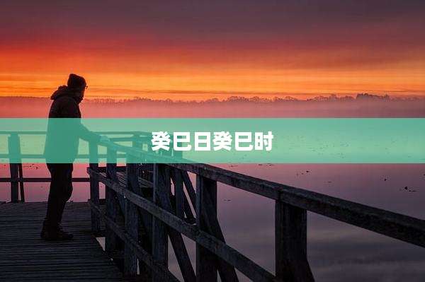 癸巳日癸巳时