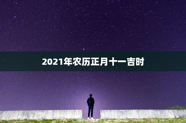 2021年农历正月十一吉时