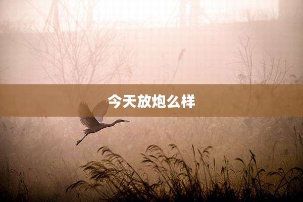 今天放炮么样