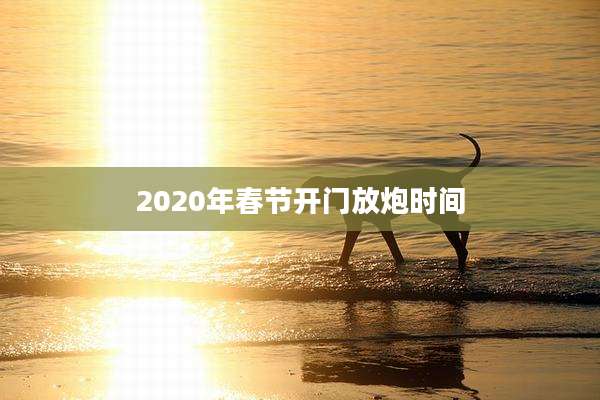 2020年春节开门放炮时间