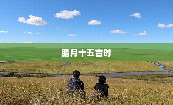 腊月十五吉时