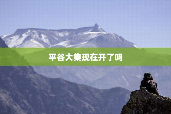 平谷大集现在开了吗
