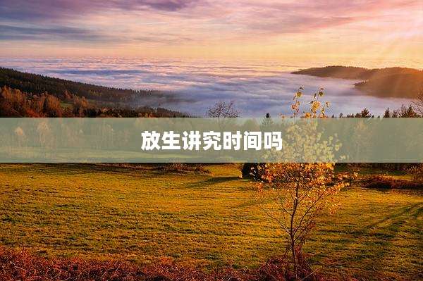 放生讲究时间吗