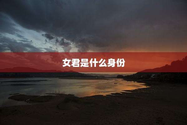女君是什么身份