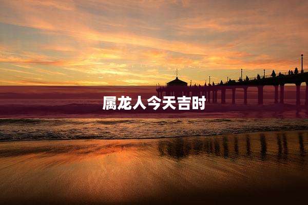 属龙人今天吉时