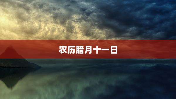 农历腊月十一日
