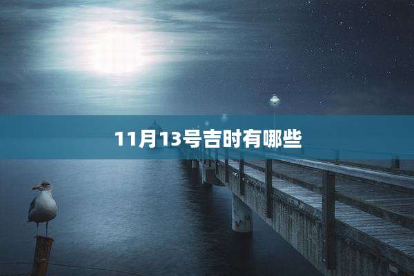 11月13号吉时有哪些
