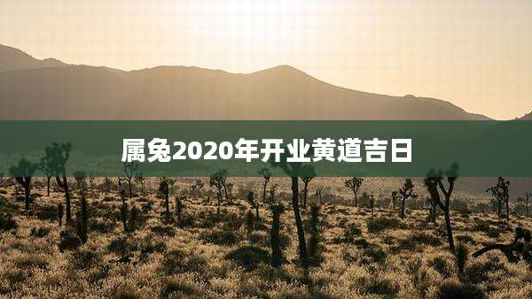 属兔2020年开业黄道吉日