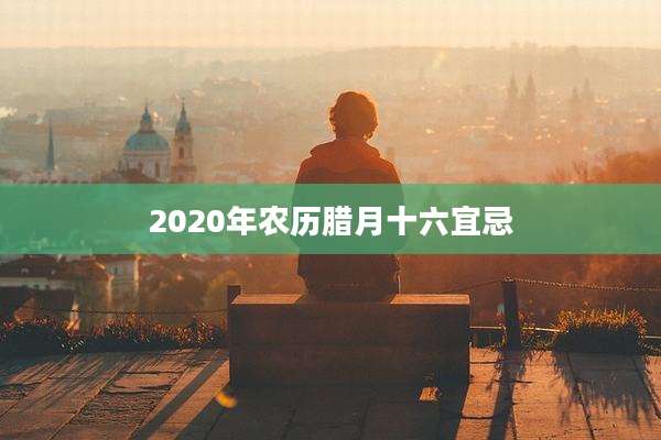 2020年农历腊月十六宜忌