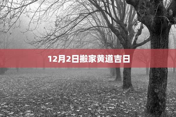 12月2日搬家黄道吉日