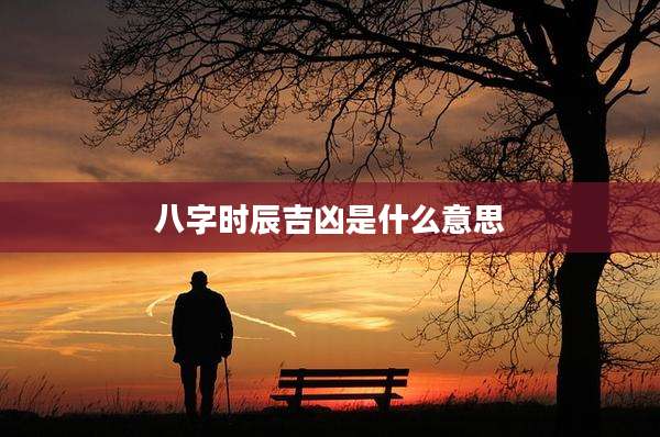 八字时辰吉凶是什么意思
