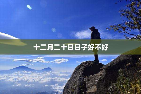 十二月二十日日子好不好
