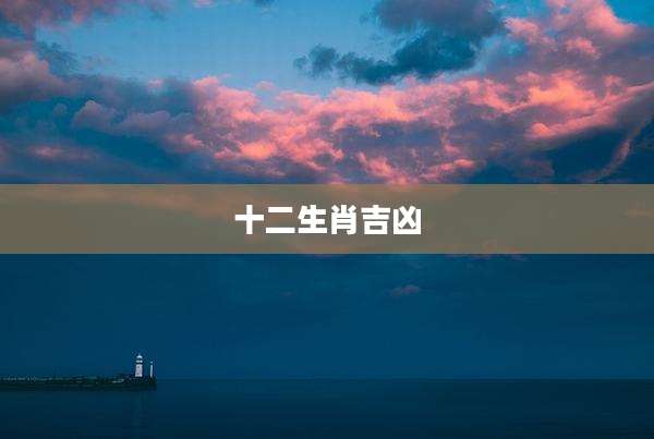 十二生肖吉凶