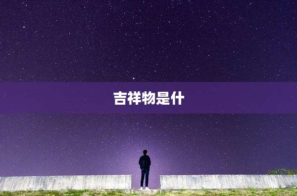 吉祥物是什