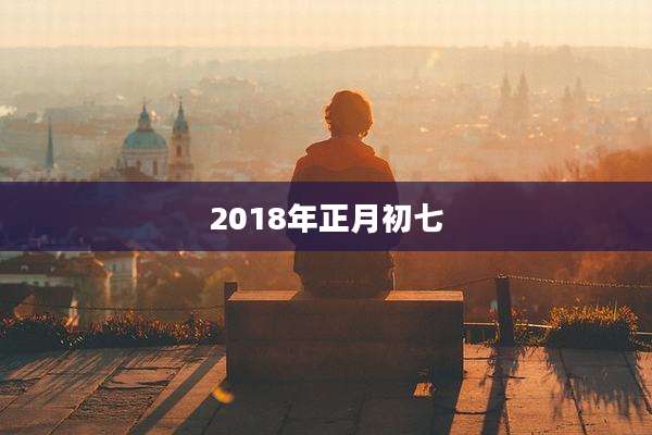 2018年正月初七