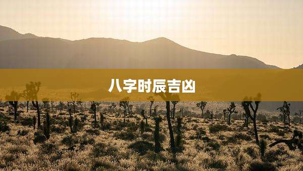 八字时辰吉凶