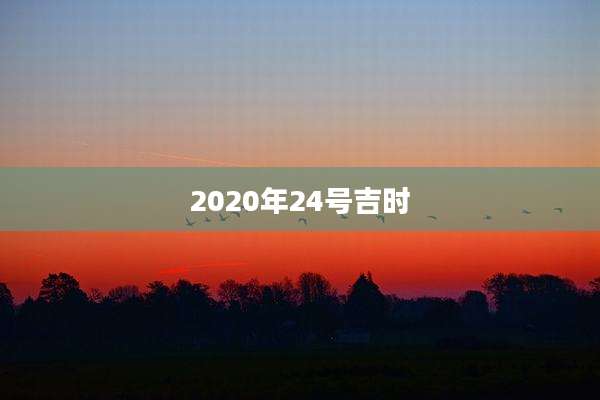 2020年24号吉时