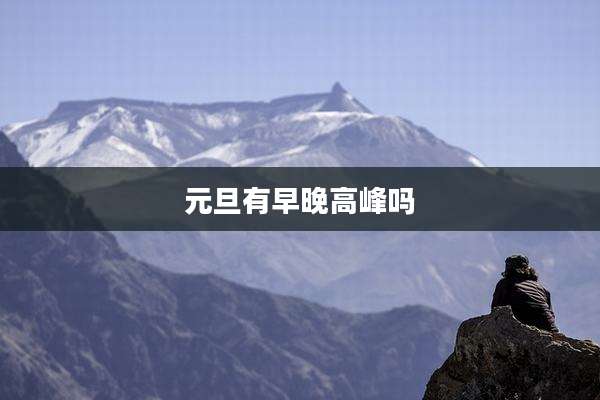 元旦有早晚高峰吗