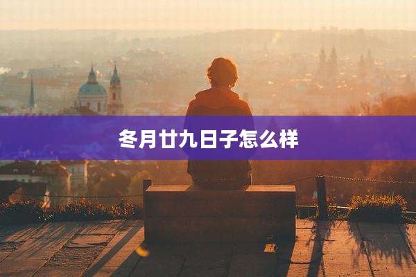 冬月廿九日子怎么样