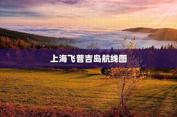 上海飞普吉岛航线图