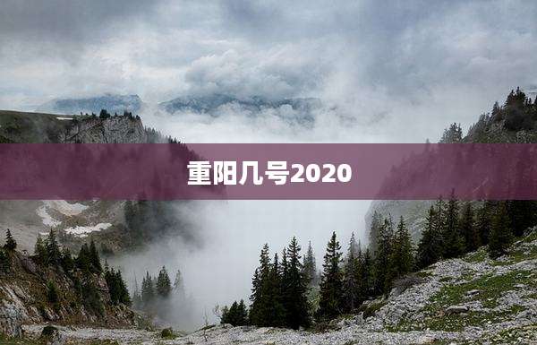重阳几号2020