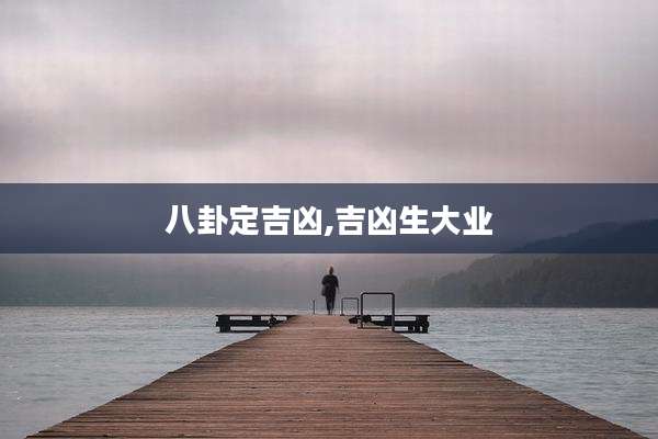 八卦定吉凶,吉凶生大业