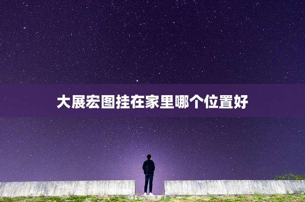 大展宏图挂在家里哪个位置好