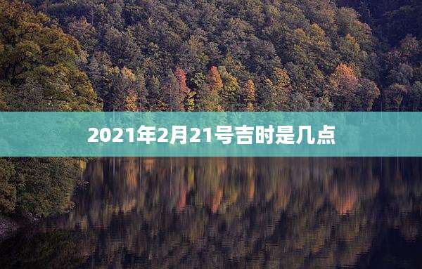 2021年2月21号吉时是几点