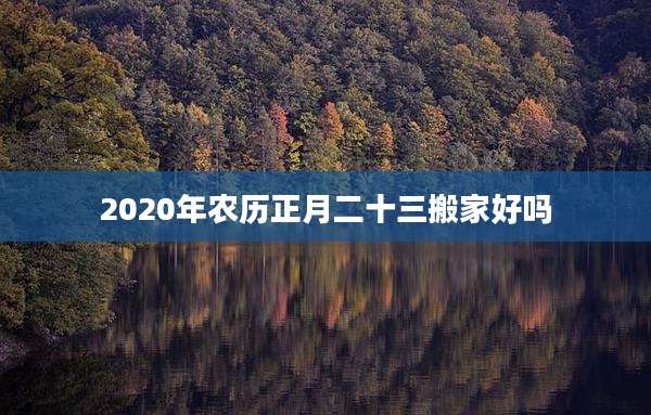 2020年农历正月二十三搬家好吗